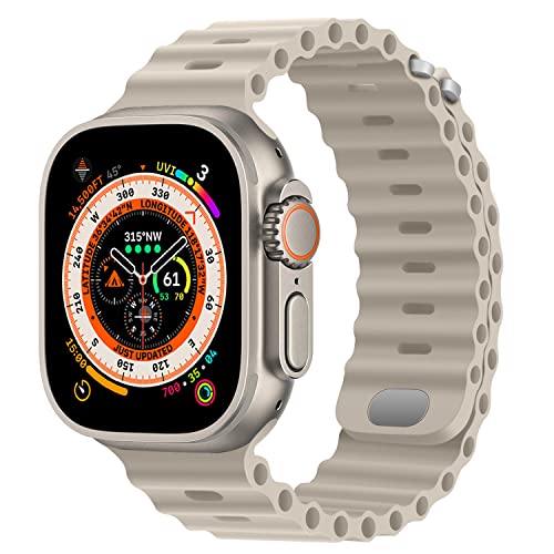 Pulseira de Silicone para Apple Watch Band, Pulseira Sport, Ultra2