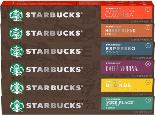 60 Cápsulas Starbucks Nespresso - Degustação Café - Cápsula Alumínio